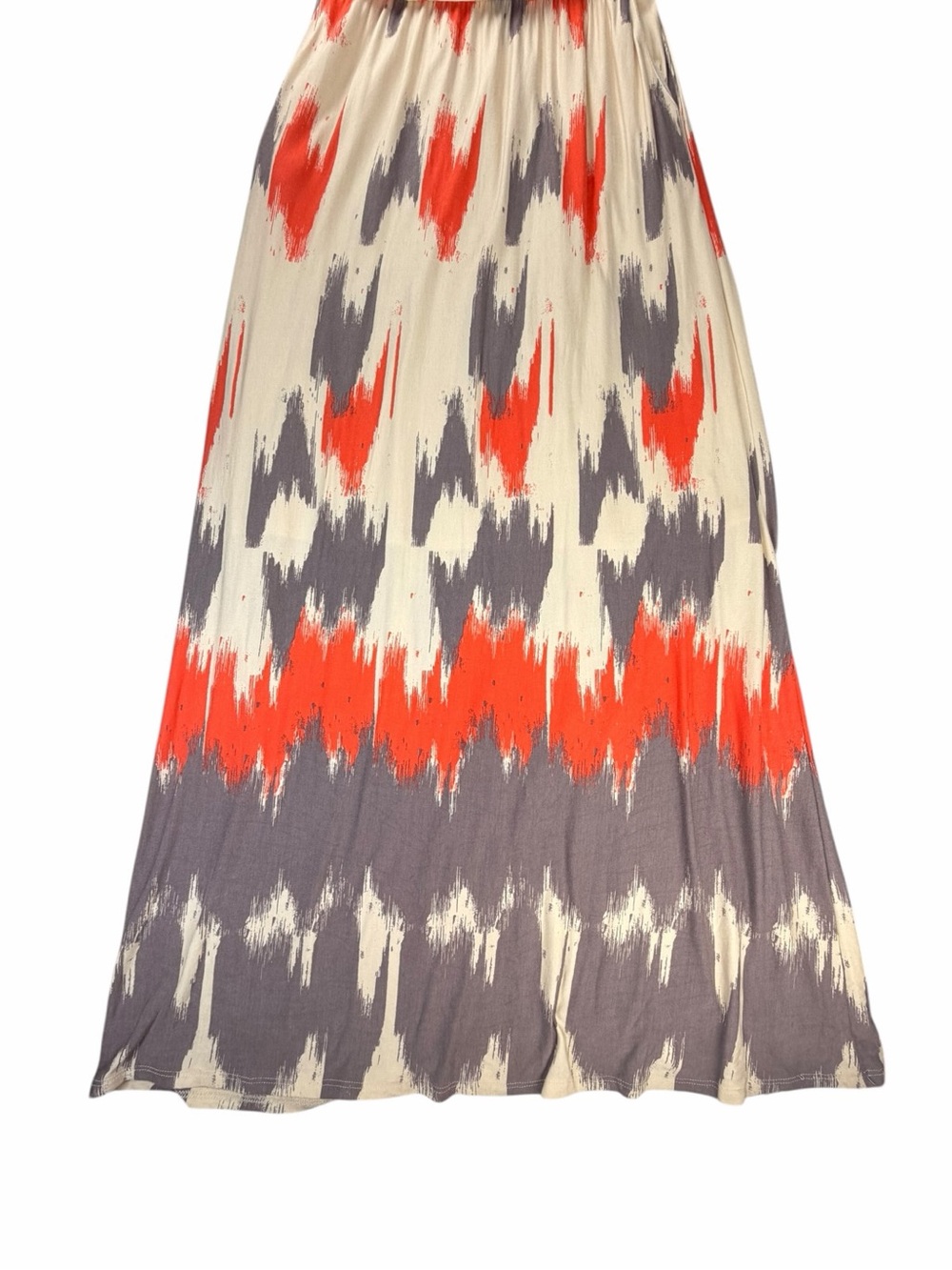 Anthropologie Maeve Women’s Sabine Ikat Print V-Neck Maxi Dress Size Medium - Picture 3 of 10
